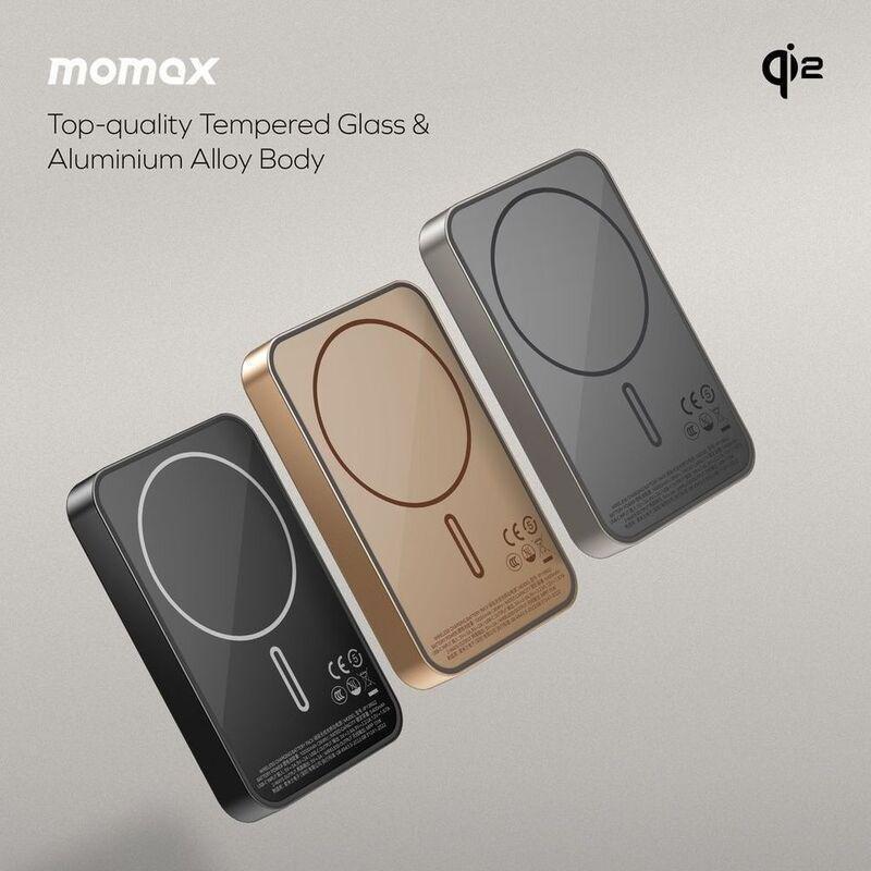 Momax Q.Mag X1 Qi2 10000mAh Gen2 15W Magsafe Wireless Power Bank - Titanium, , large image number 4