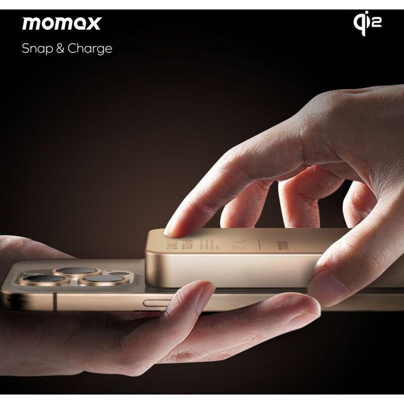 Momax Q.Mag X1 Qi2 10000mAh Gen2 15W Magsafe Wireless Power Bank - Titanium, , large image number 6