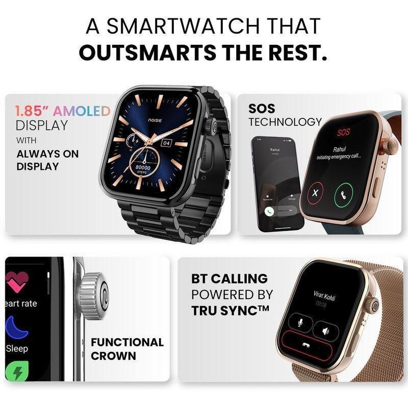 Noise ColorFit Pro 5 Smartwatch - Starlight Gold, , large image number 3
