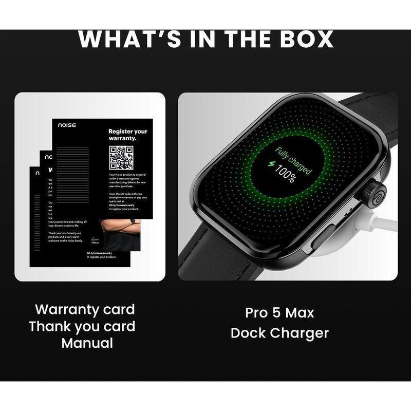 Noise ColorFit Pro 5 Max Smartwatch - Elite Black, , large image number 5