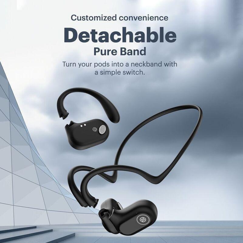 Noise Pure Pods True Wireless Bluetooth Earbuds - Power Black, , large image number 3