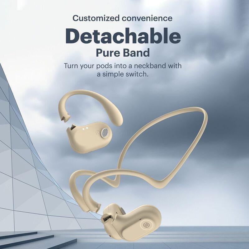 Noise Pure Pods True Wireless Bluetooth Earbuds - Zen Beige, , large image number 3