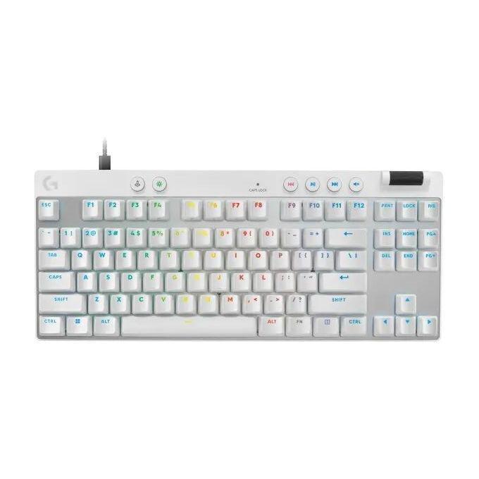 Logitech G Pro X TKL Rapid Wired Gaming Keyboard - White (English), , medium