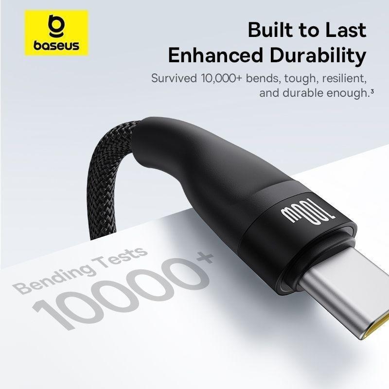 Baseus Flash Series 3 One-for-three Fast Charging Cable Type-C 100W 1.5m - Cluster Black, , large image number 4