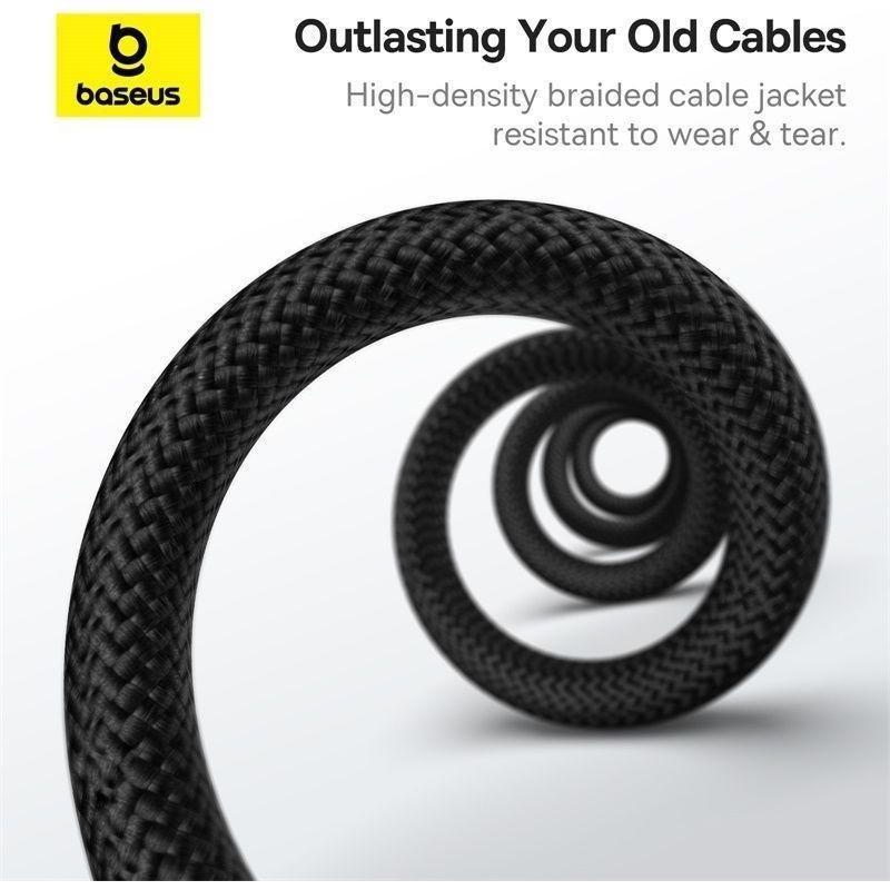 Baseus Tungsten Gold Magnetic Charging Cable USB-C to USB-C 100W 1m - Cluster Black, , large image number 2