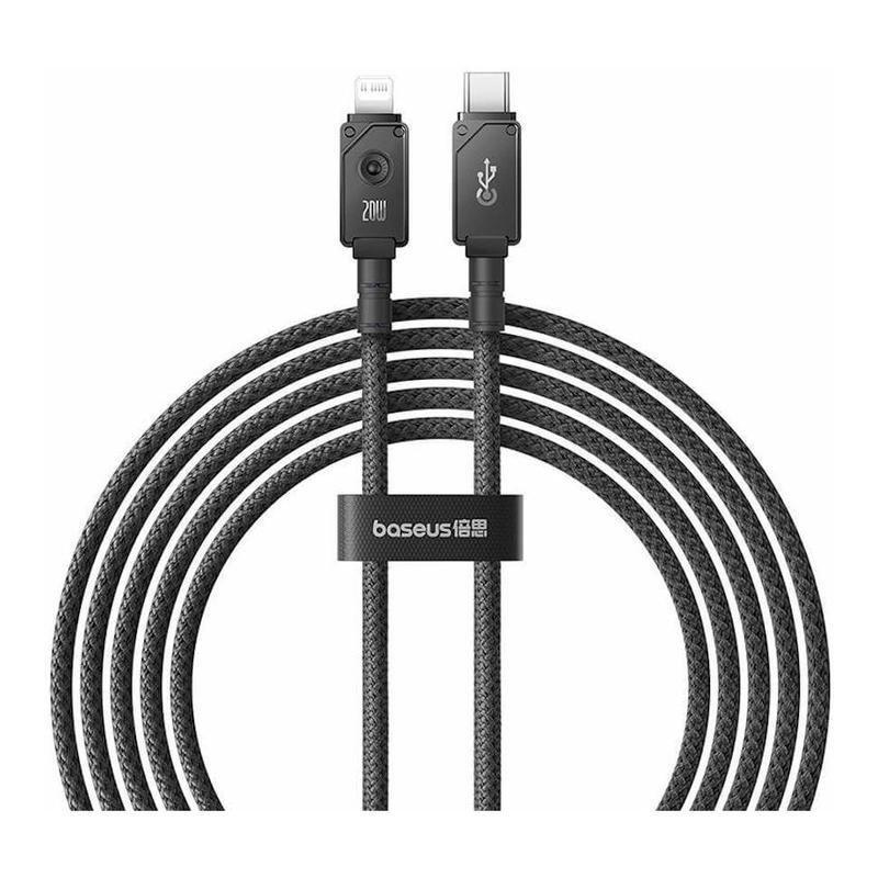 Baseus Unbreakable Fast Charging Data Cable Type-C to Lightning 20W 2m - Cluster Black, , large image number 0