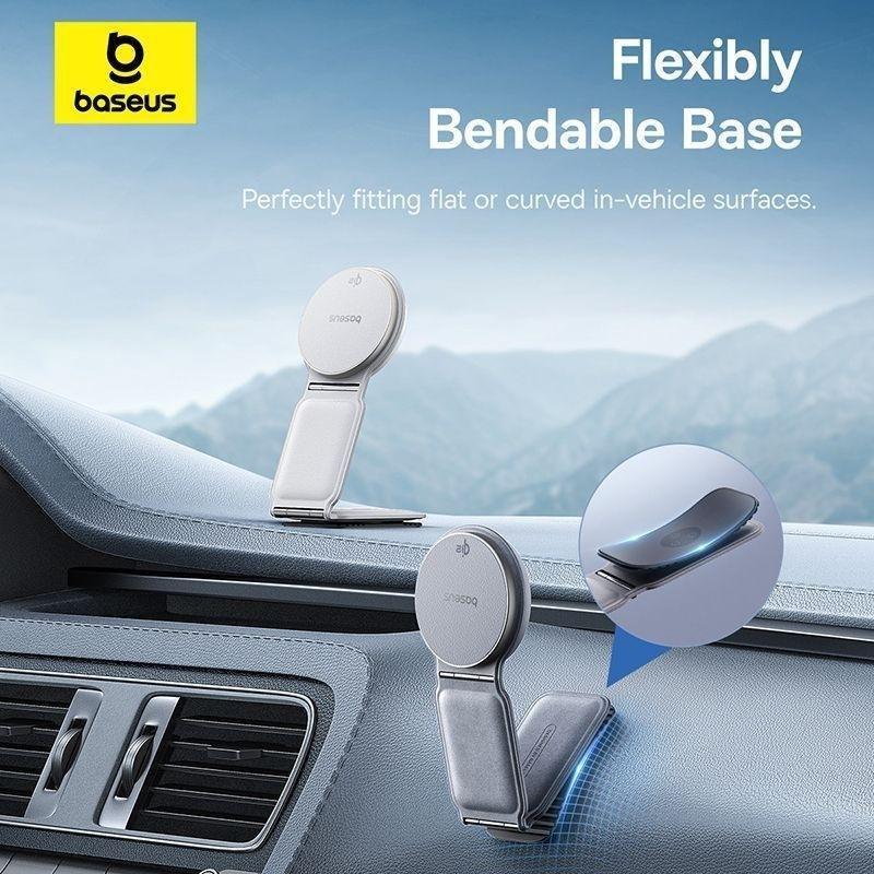 Baseus PrimeTrip C02 Mega Magnetic Wireless Charging Car Mount Stick-on - Frosted Gray, , large image number 1