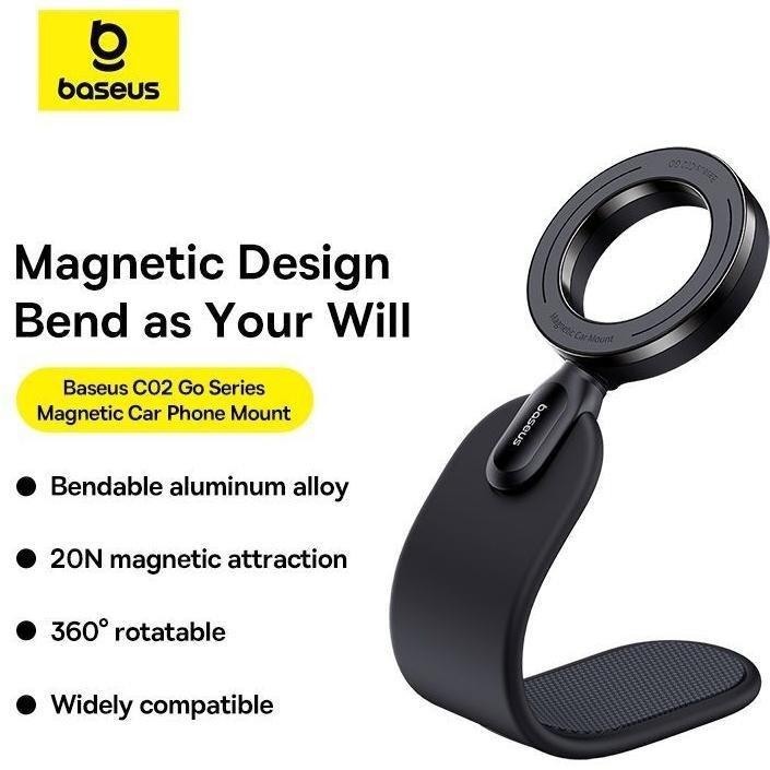 Baseus PrimeTrip C02 Go Magnetic Car Phone Mount Stick-on - Cluster Black, , large image number 5
