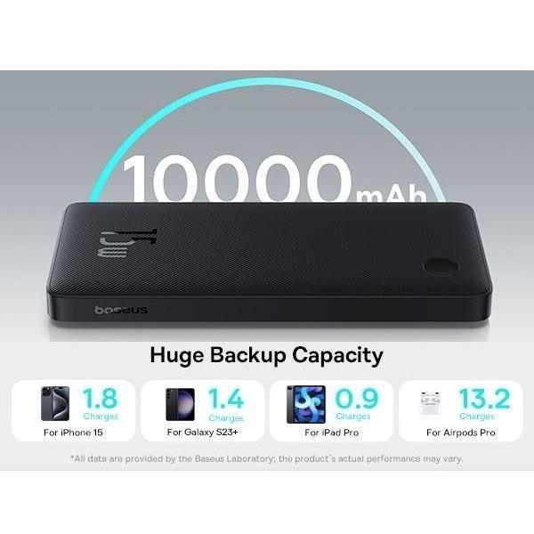 Baseus Airpow Lite Power Bank 10000mAh 15W - Cosmic Black, , large image number 2