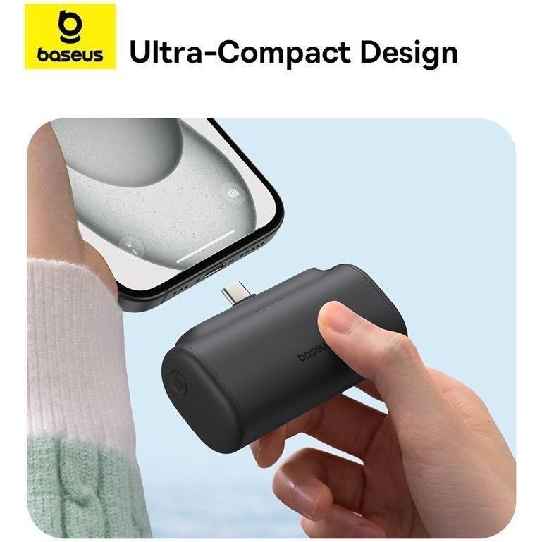 Baseus Compact Fast Charging Power Bank Type-C 5000mAh 20W - Cluster Black, , large image number 1