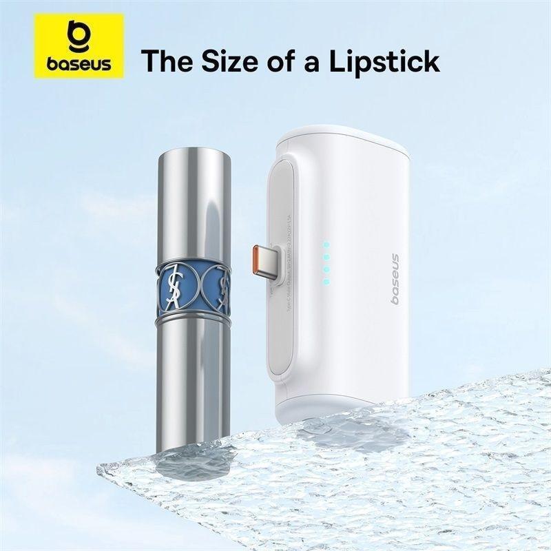 Baseus Compact Fast Charging Power Bank Type-C 5000mAh 20W - Moon White, , large image number 2