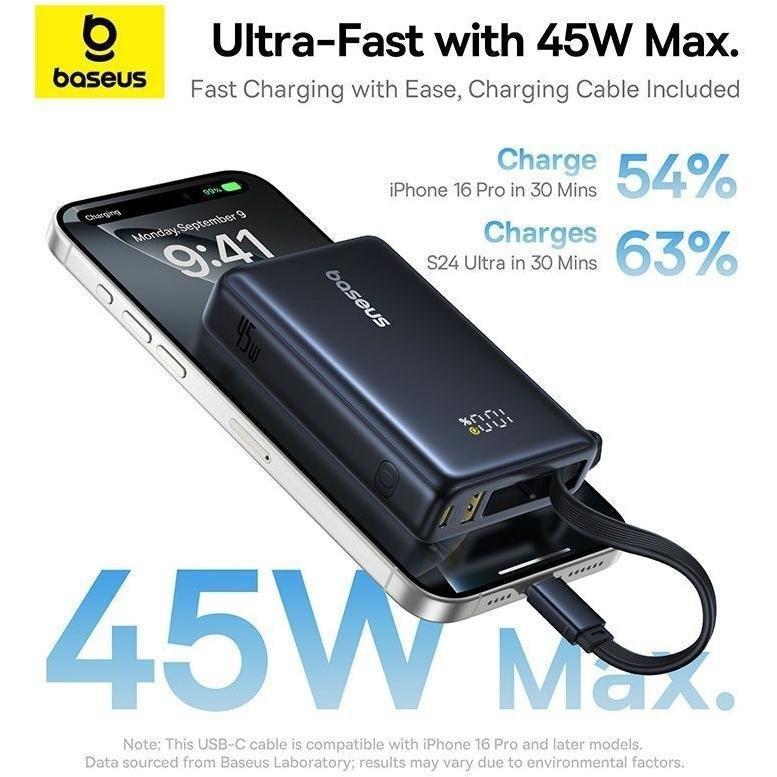 Baseus PicoGo Digital Display Power Bank 10000mAh 45W - Cosmic Black, , medium