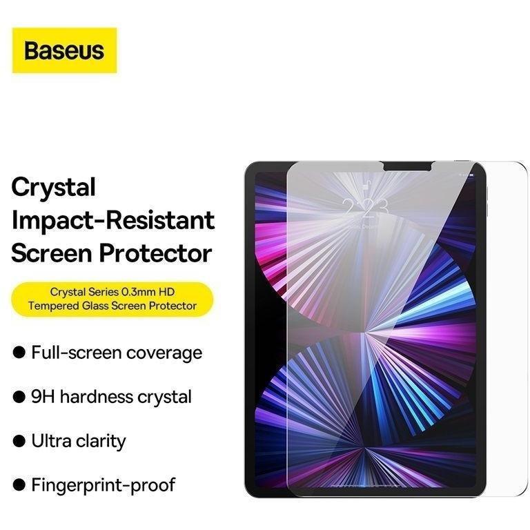 Baseus Crystal HD Tempered Glass Screen Protector for iPad Pro 11&#8221;/Pad Air4 10.9&#8221; - Clear, , large image number 1