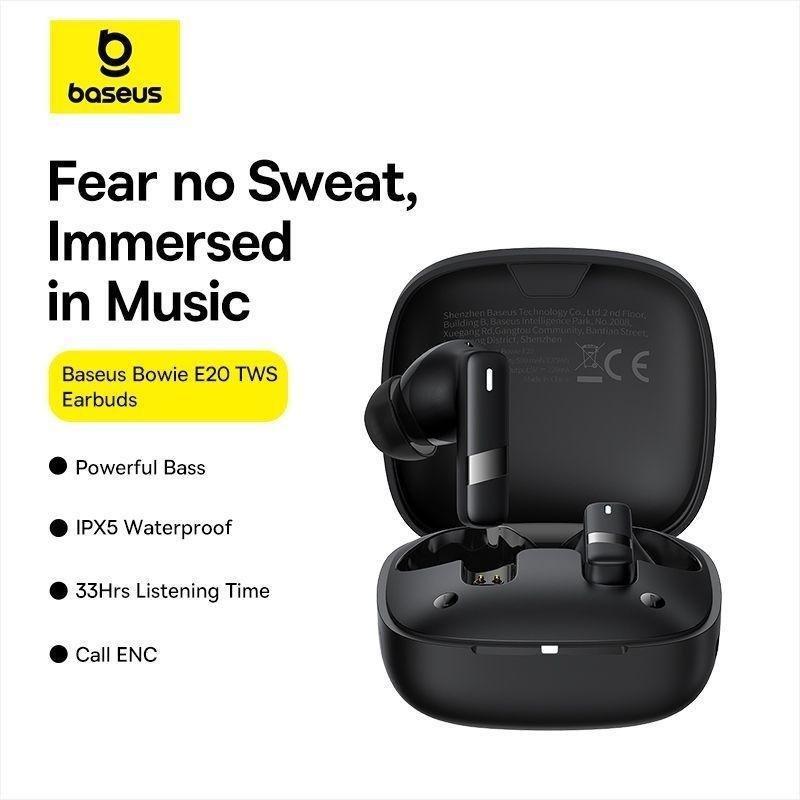 Baseus Bowie E20 True Wireless Earphones - Cluster Black, , large image number 1