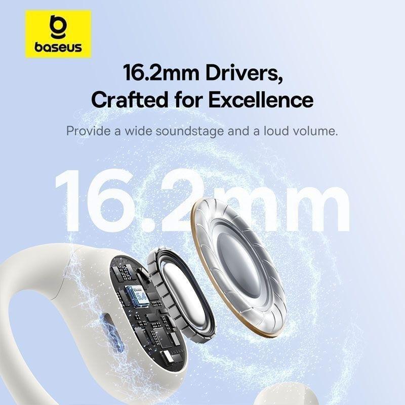 Baseus Eli 10i Fit Open-Ear True Wiresless Earbuds - Stellar White, , large image number 1