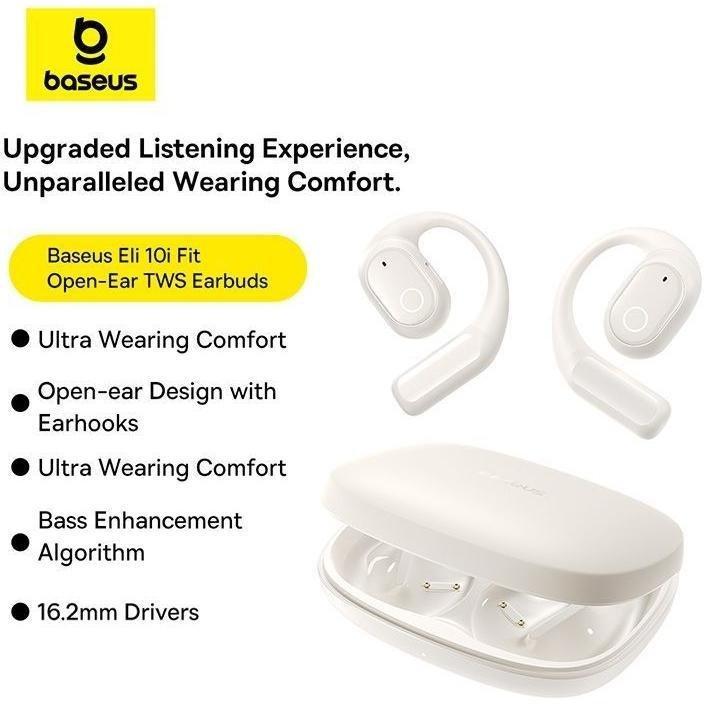 Baseus Eli 10i Fit Open-Ear True Wiresless Earbuds - Stellar White, , large image number 3