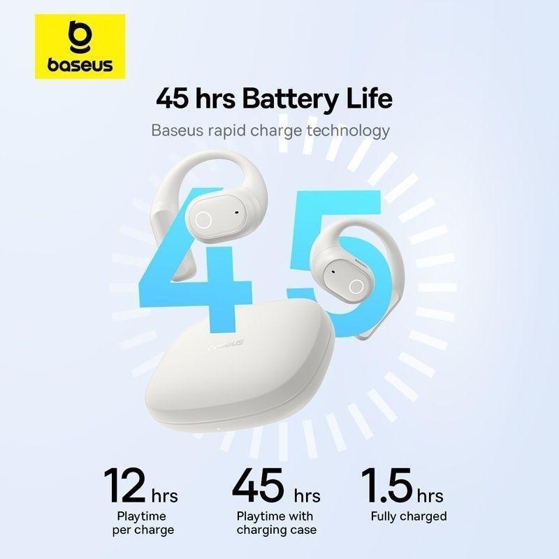 Baseus Eli 10i Fit Open-Ear True Wiresless Earbuds - Stellar White, , large image number 5