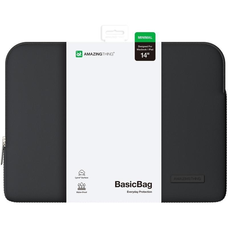 AmazingThing Minimal Sleeve For MacBook 14 - Black, , large image number 1