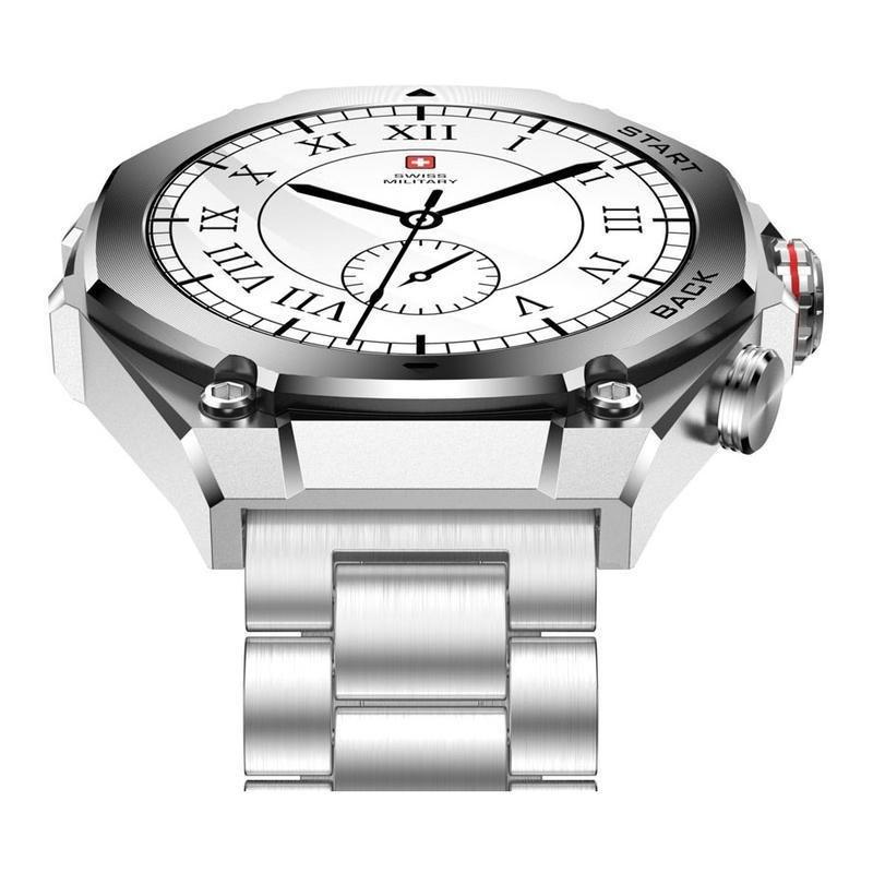 Swiss Military DOM 6 Smartwatch - Silver With Silver Metal Strap, , large image number 2