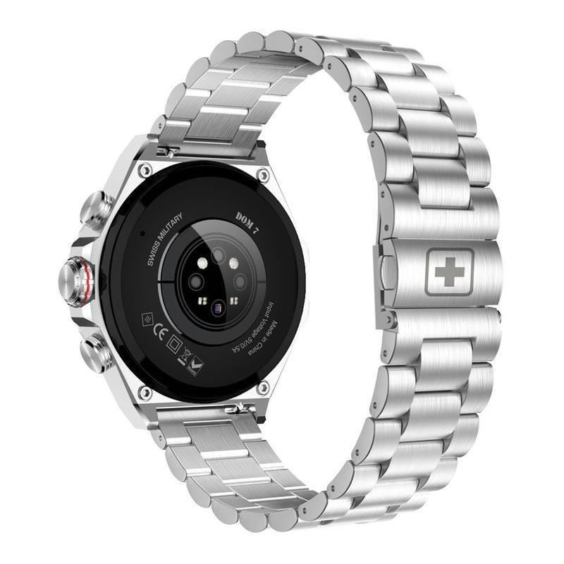 Swiss Military DOM 6 Smartwatch - Silver With Silver Metal Strap, , large image number 5