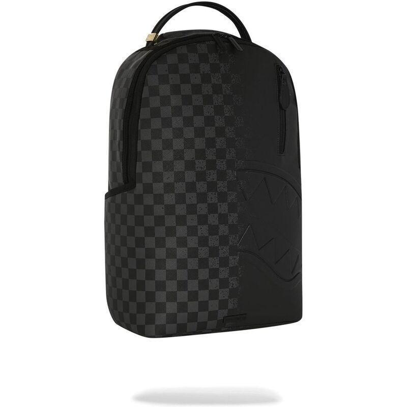 Sprayground Spray Spritz Grey Check Black DLXSV Backpack, , large image number 1