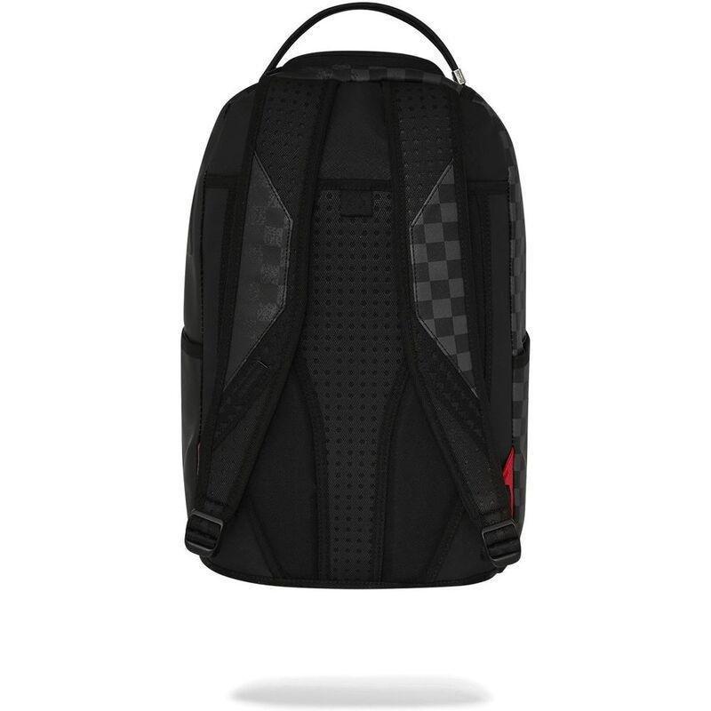 Sprayground Spray Spritz Grey Check Black DLXSV Backpack, , large image number 3
