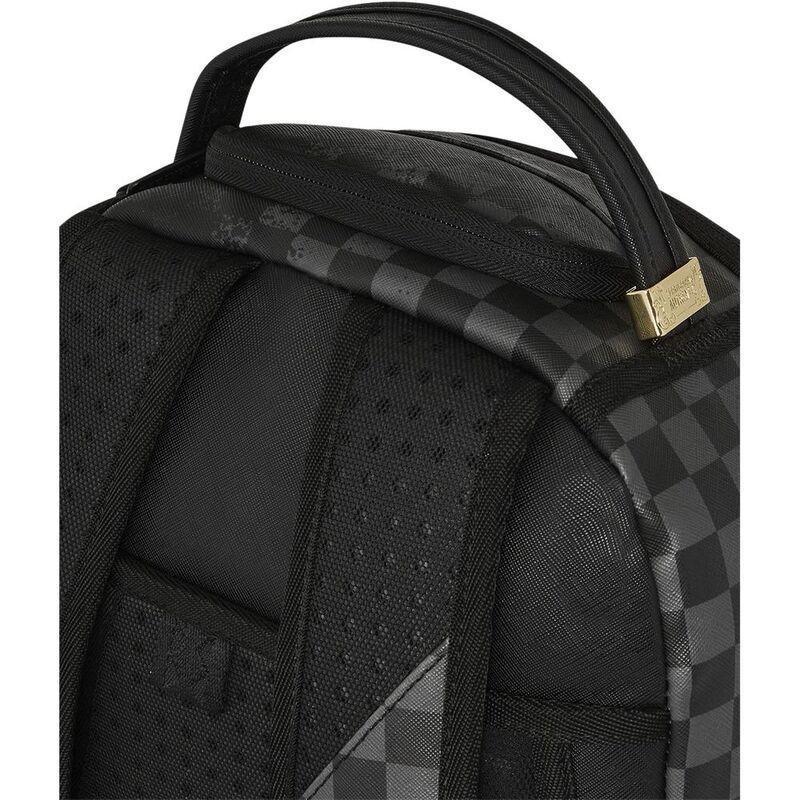 Sprayground Spray Spritz Grey Check Black DLXSV Backpack, , large image number 4