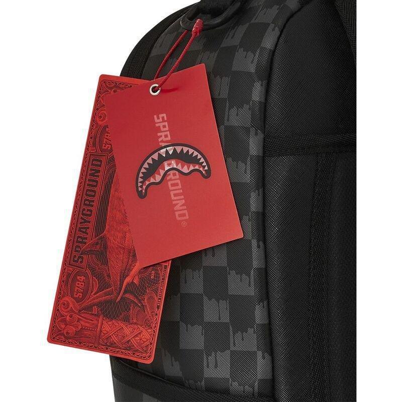 Sprayground Hangover Grey Drip Check DLXSV Backpack, , large image number 5