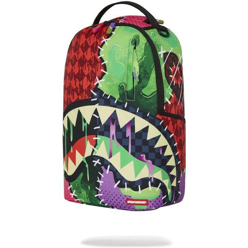 Sprayground Cut Up Stitched Up Zombie DLXSR Backpack, , large image number 3