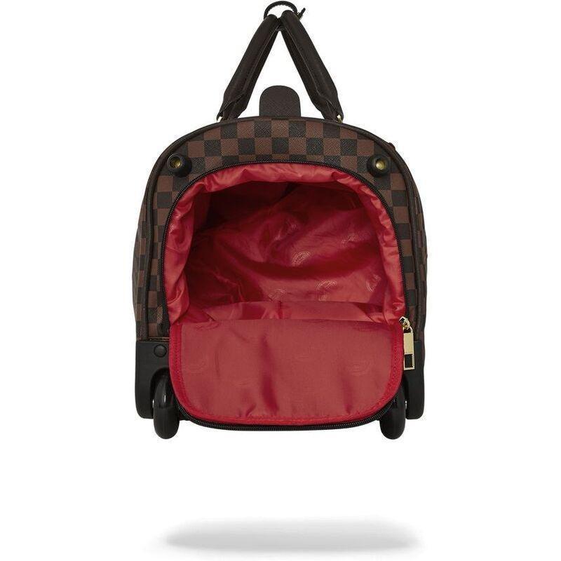 Sprayground Core Embossed Check Wheely Duffle, , large image number 3