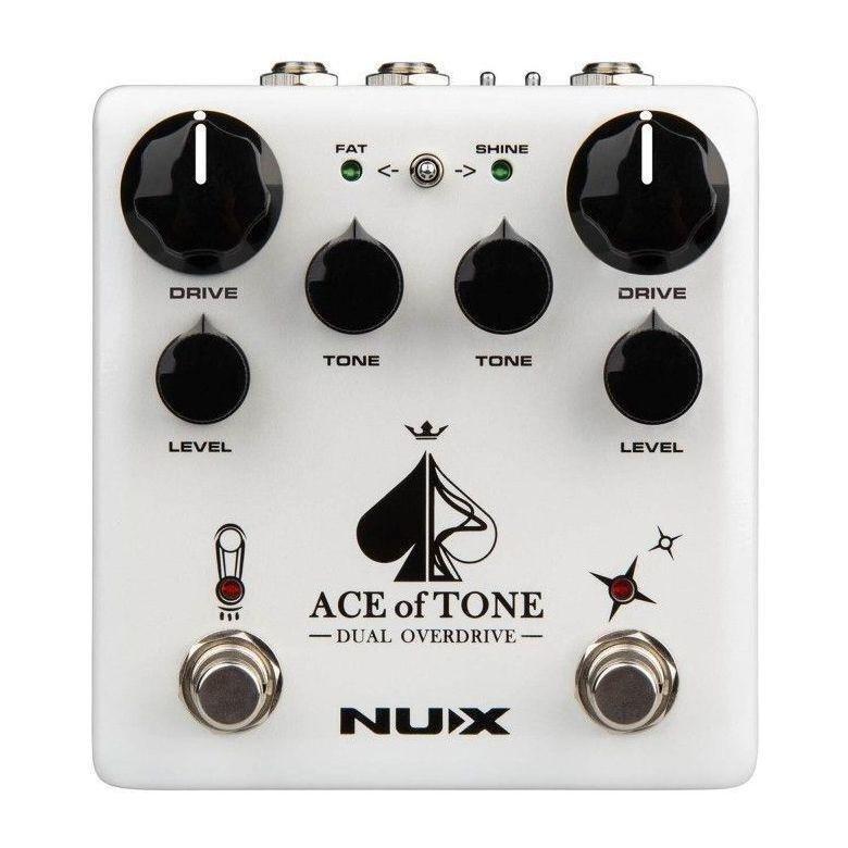 NUX NDO-5 Ace of Tone Dual Overdrive in a Stompbox - White, , large image number 0