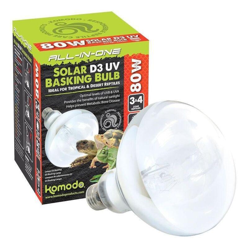 Komodo Solar D3 UV Basking Bulb 80W, , medium