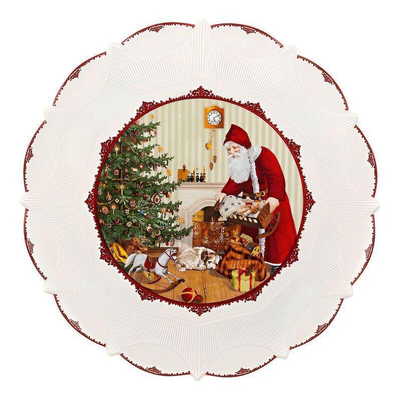 Villeroy & Boch Pastry Plate Large - Santa Bringing Gifts (42 cm), , medium
