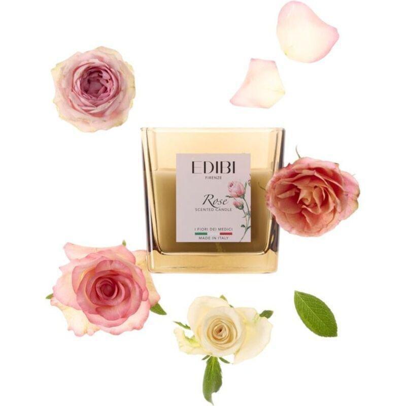 Edibi Firenze Rose Square Candle 350g, , medium