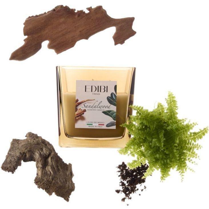 Edibi Firenze Sandalwood Square Candle 500g, , medium
