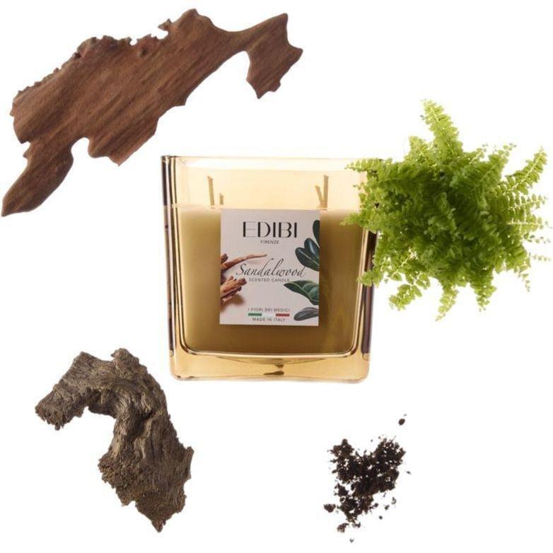 Edibi Firenze Sandalwood Square Candle 1kg, , medium