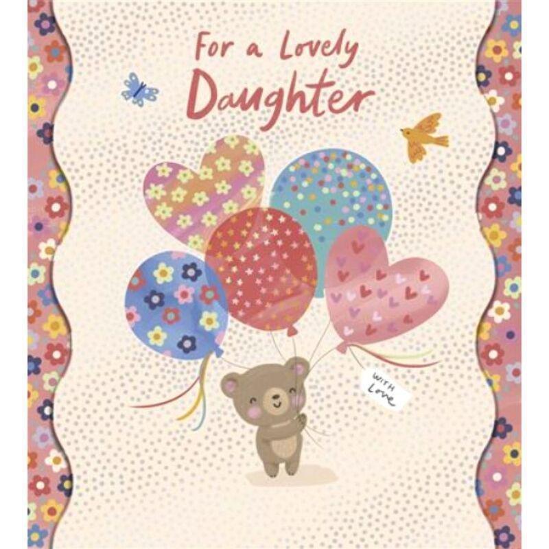 UK Greetings Happy Birthday Daughter Greeting Card (15.9 x 18.4 cm), , medium
