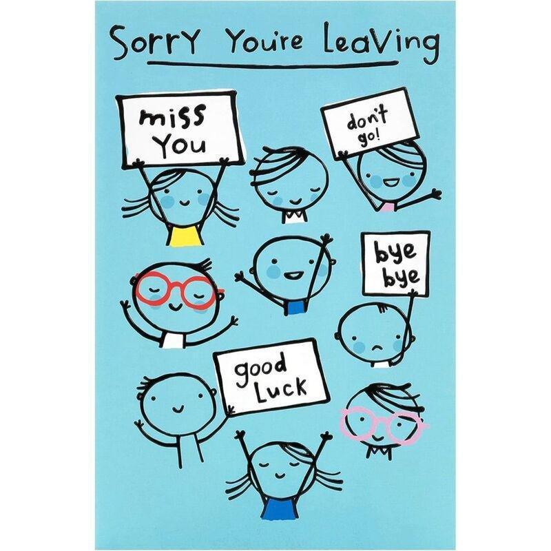 UK Greetings Good Bye Sorry You're Leaving Greeting Card (14.9 x 22.9 cm), , medium