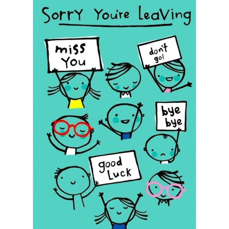 UK Greetings Good Bye Sorry You're Leaving Greeting Card (14.9 x 22.9 cm), , large image number 1