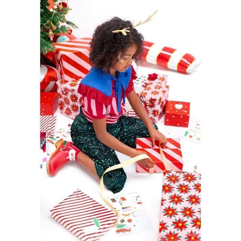 Partydeco Christmas Stripes Wrapping Paper (200 x 70 cm), , large image number 3