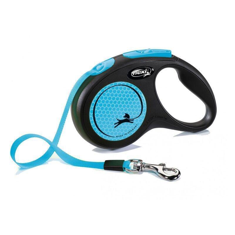 Flexi New Neon S Tape Cat/Dog Leash 5M - Blue, , large image number 0