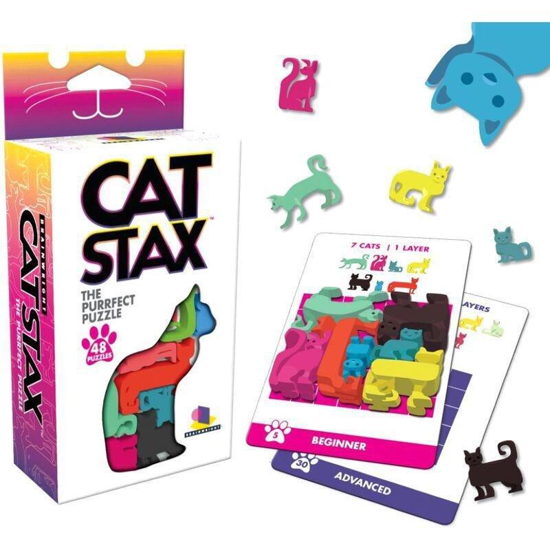 Brainwright Cat Stax The Purrfect Puzzle (48 Pieces), , medium