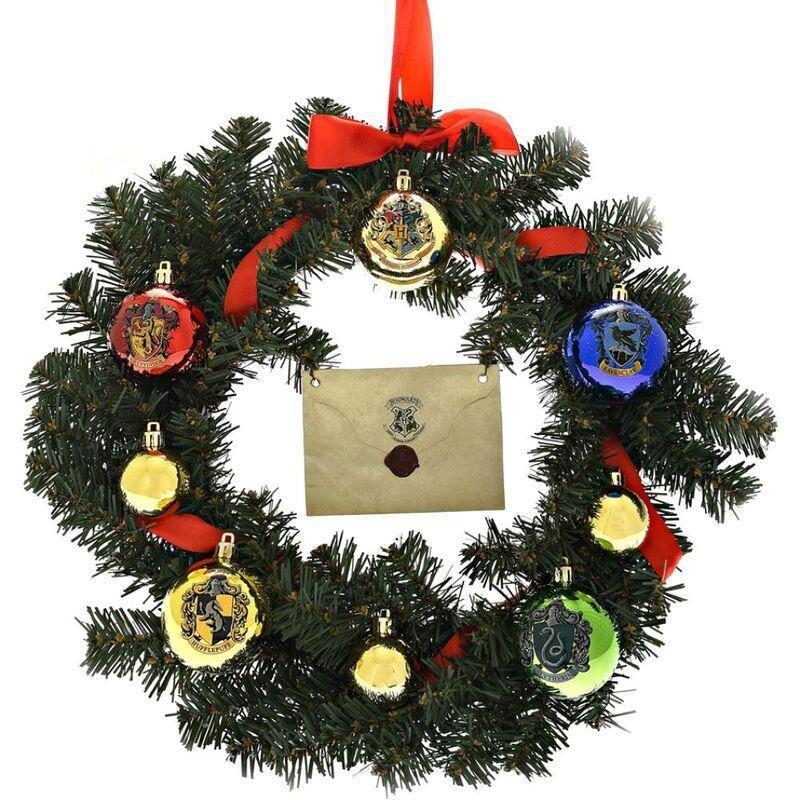 Widdop Harry Potter Hogwarts Houses Christmas Wreath with Letter (35Cm), , medium