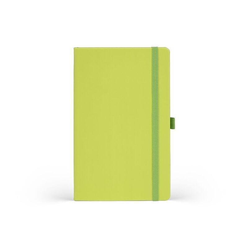 Castelli Notebook Medium Ruled All Colour Acid Green (13 x 21 cm), , medium