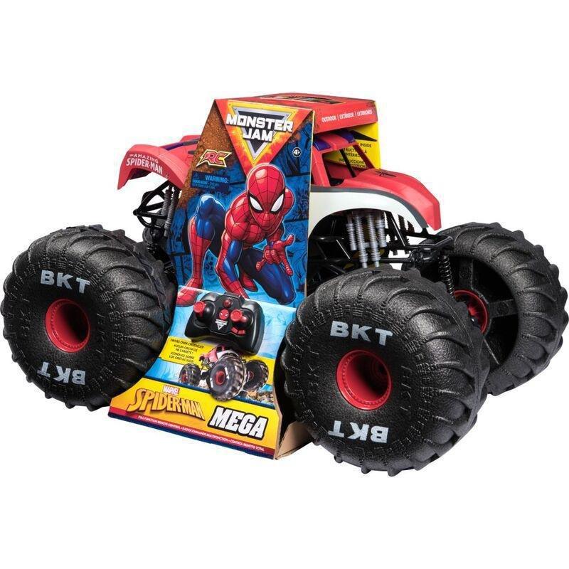 Spin Master Monster Jam RC Mega Spider-Man Remote Control Truck, , large image number 1