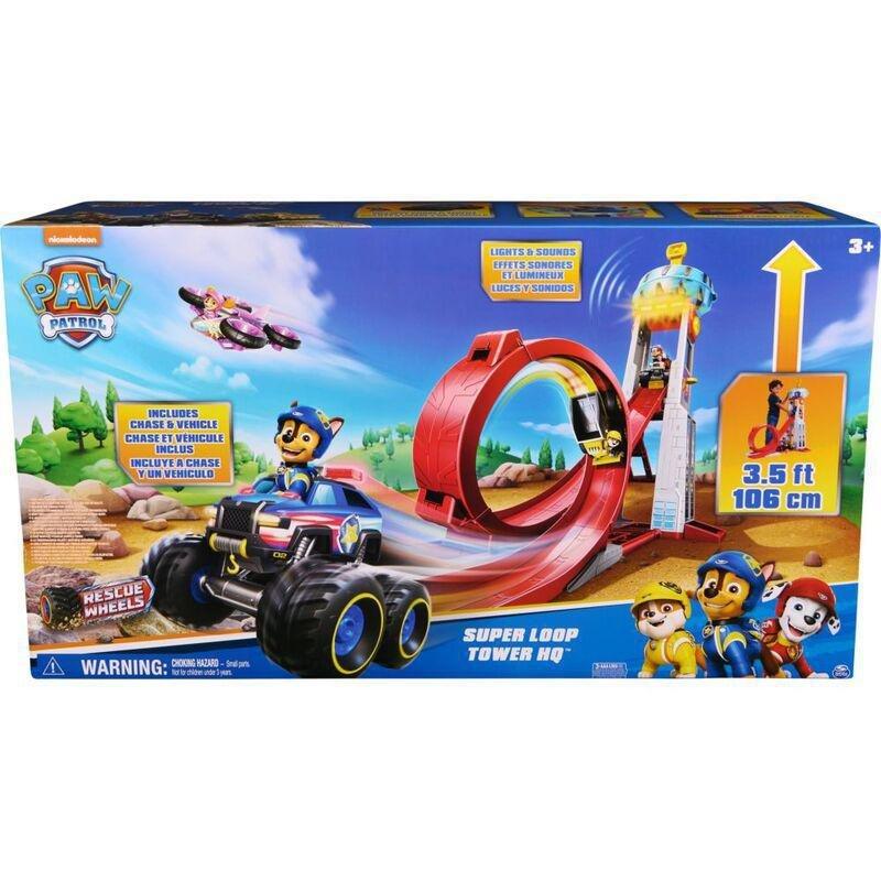 Spin Master Paw Patrol Rescue Wheels Super Loop Tower HQ Playset, , medium