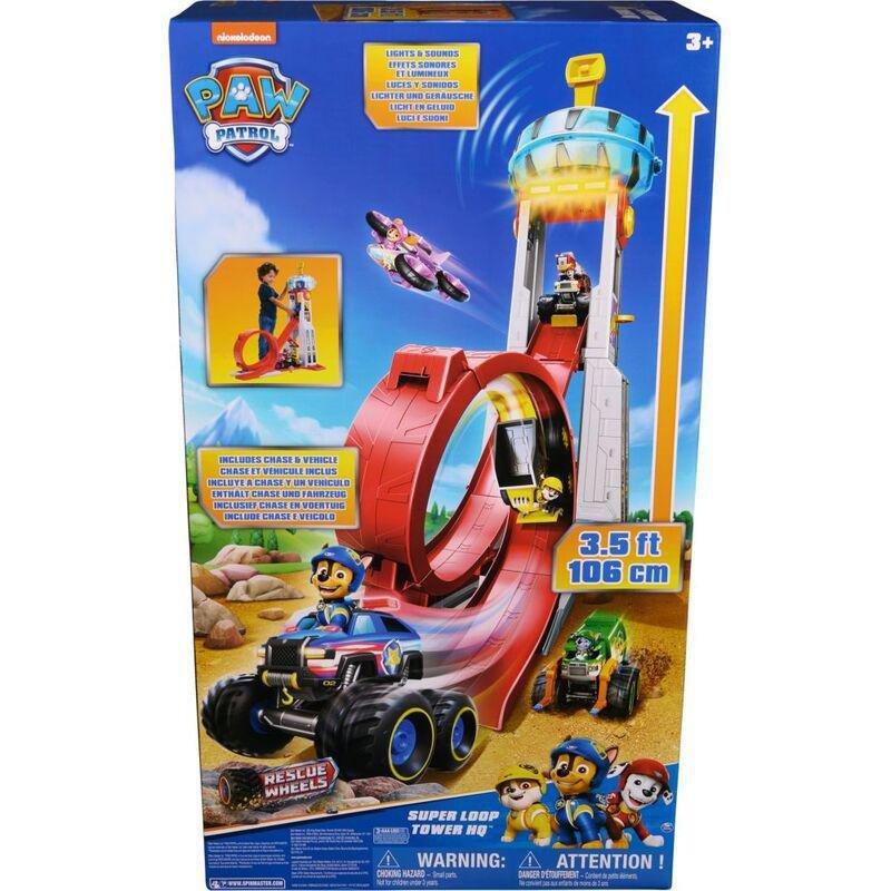 Spin Master Paw Patrol Rescue Wheels Super Loop Tower HQ Playset, , large image number 1