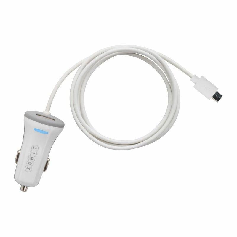 Tingz My Car Charger 3.4A White Car Charger with Micro Cable, , medium