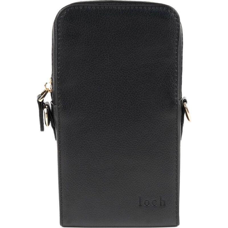Loch Vegan Leather Pouch Black | Gold Detailing, , large image number 0