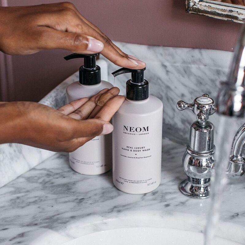 Neom Wellbeing Real Luxury Hand & Body Wash (300ml) - Lavender / Jasmine / Brazilian Rosewood, , large image number 2